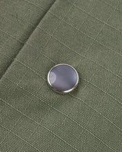 IHSH-415-GRN - 8oz Ripstop Short Sleeved Mechanic Shirt - Military Green