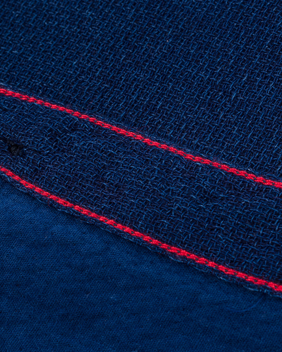 IHSH-417-IND - 5oz Double Gauze Short Sleeved Work Shirt - Indigo