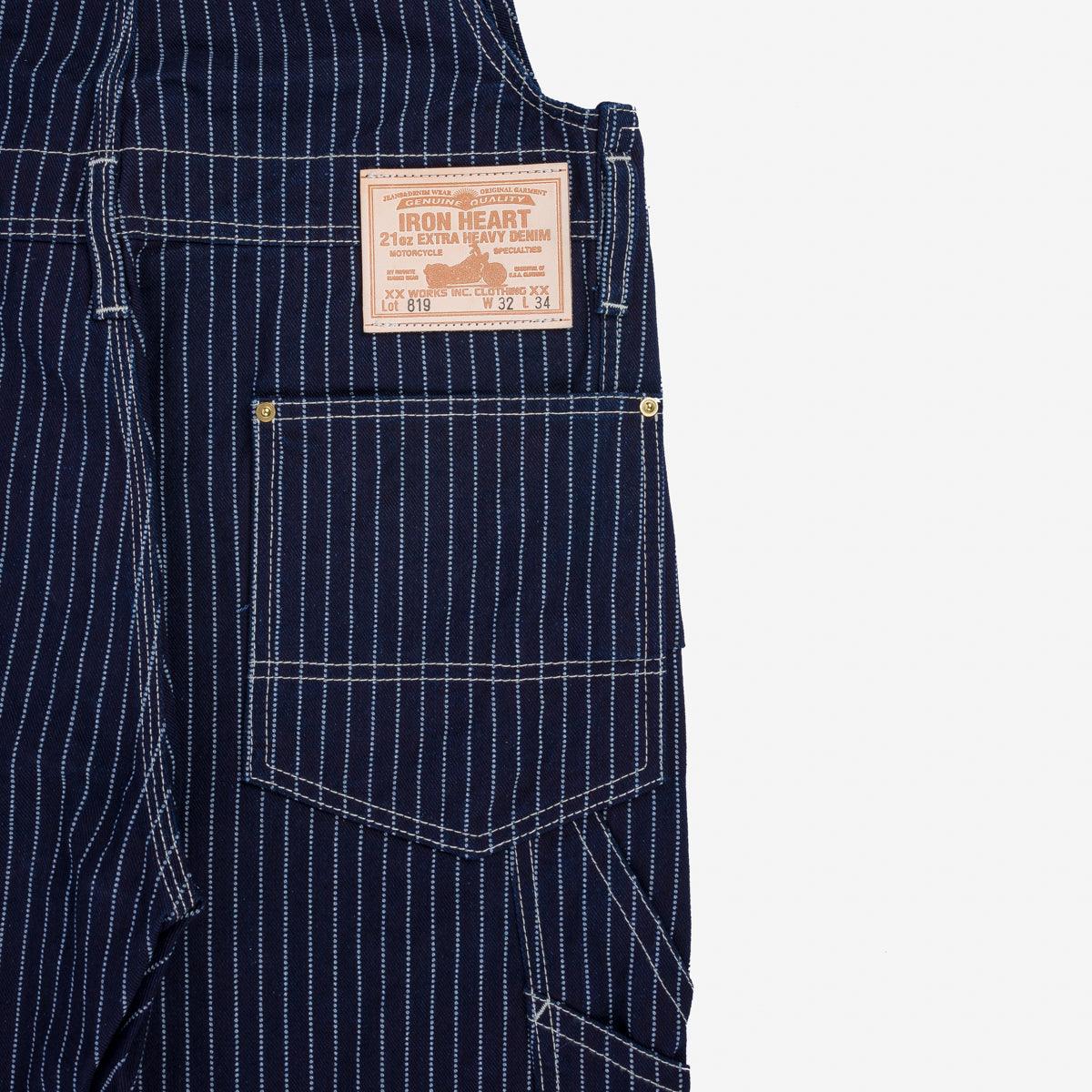 IH-819-IND - 12oz Wabash Double Knee Overalls - Indigo