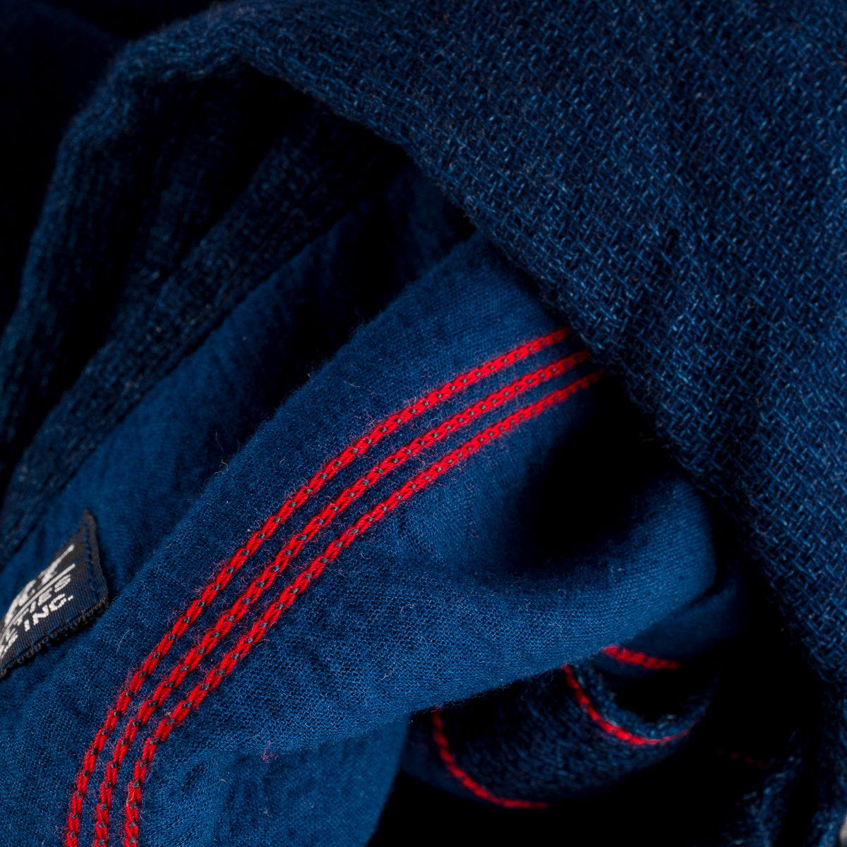 IHSH-417-IND - 5oz Double Gauze Short Sleeved Work Shirt - Indigo