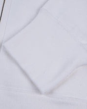 IHSW-76L-WHT - 14oz Ultra Heavyweight Loopwheel Cotton Zippered Hoodie - White
