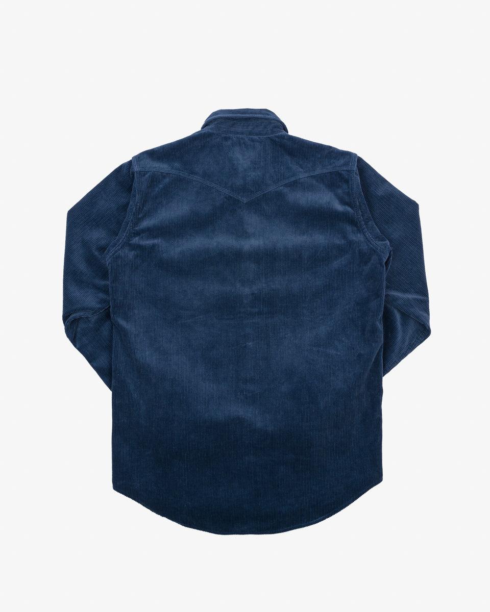 IHSH-398-NAV - 11oz Corduroy Western Shirt - Navy