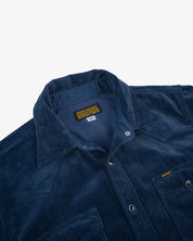IHSH-398-NAV - 11oz Corduroy Western Shirt - Navy