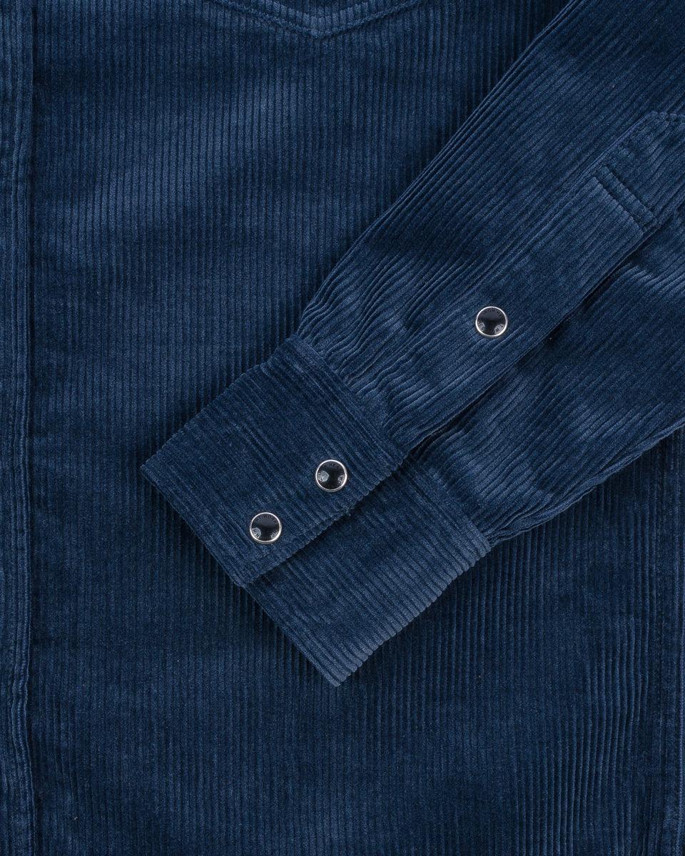 IHSH-398-NAV - 11oz Corduroy Western Shirt - Navy