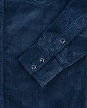 IHSH-398-NAV - 11oz Corduroy Western Shirt - Navy