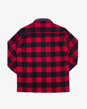 IHW-20-RED - Wool Buffalo Check Bush Jacket - Red