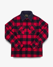 IHW-20-RED - Wool Buffalo Check Bush Jacket - Red