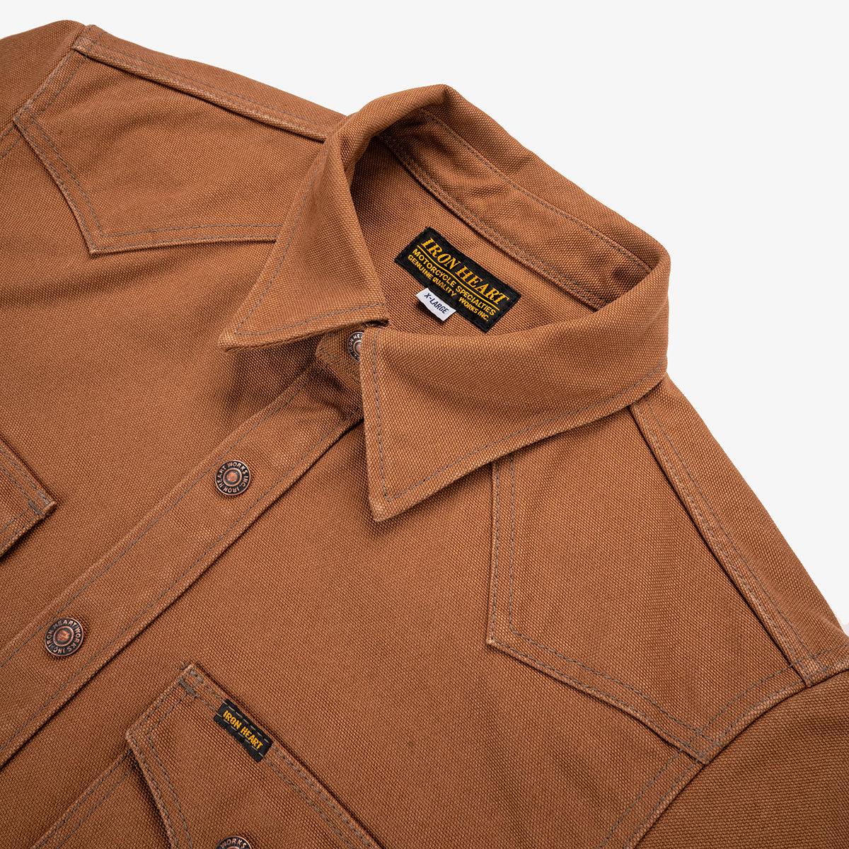IHSH-422-BRN - 17oz Cotton Duck CPO Shirt - Brown