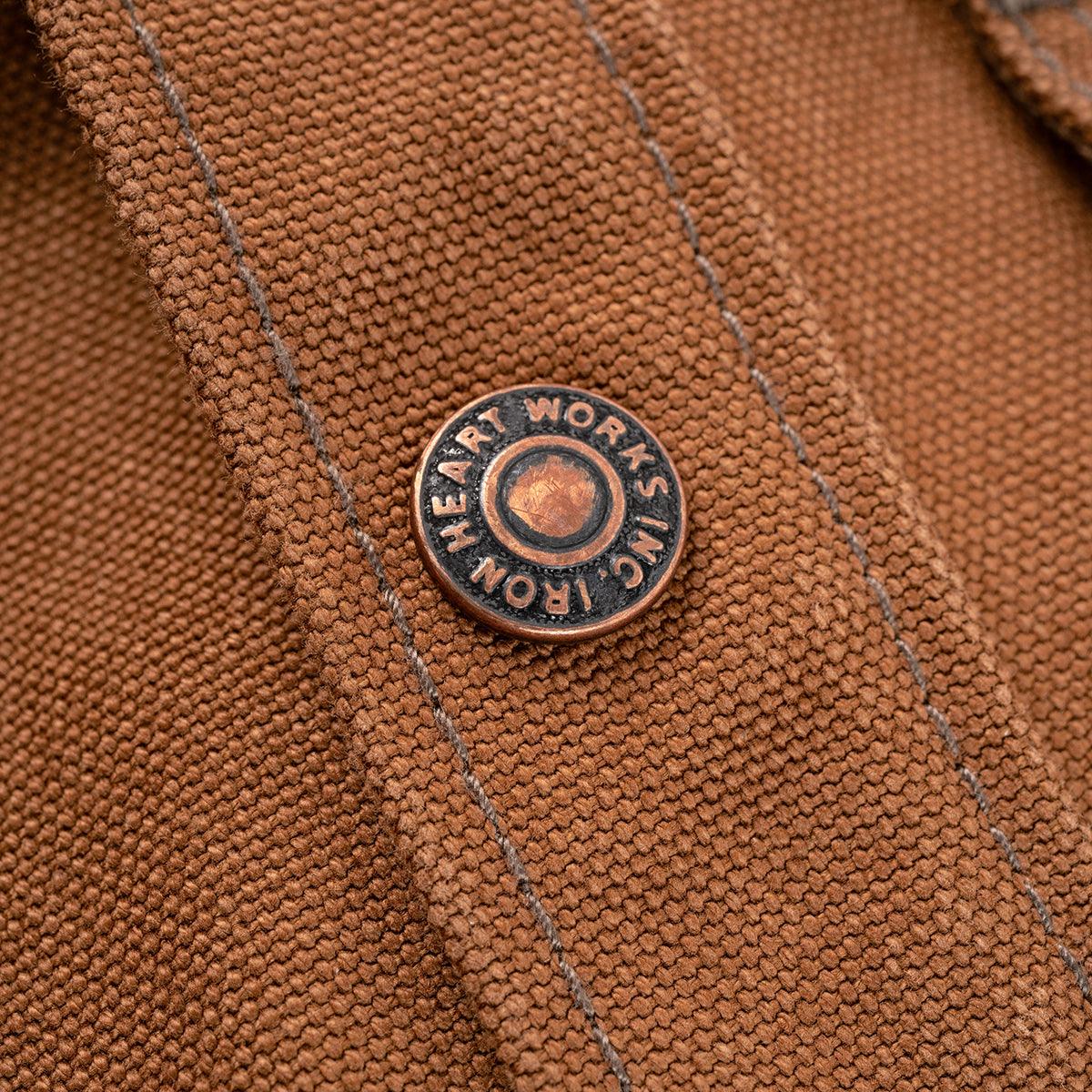 IHSH-422-BRN - 17oz Cotton Duck CPO Shirt - Brown