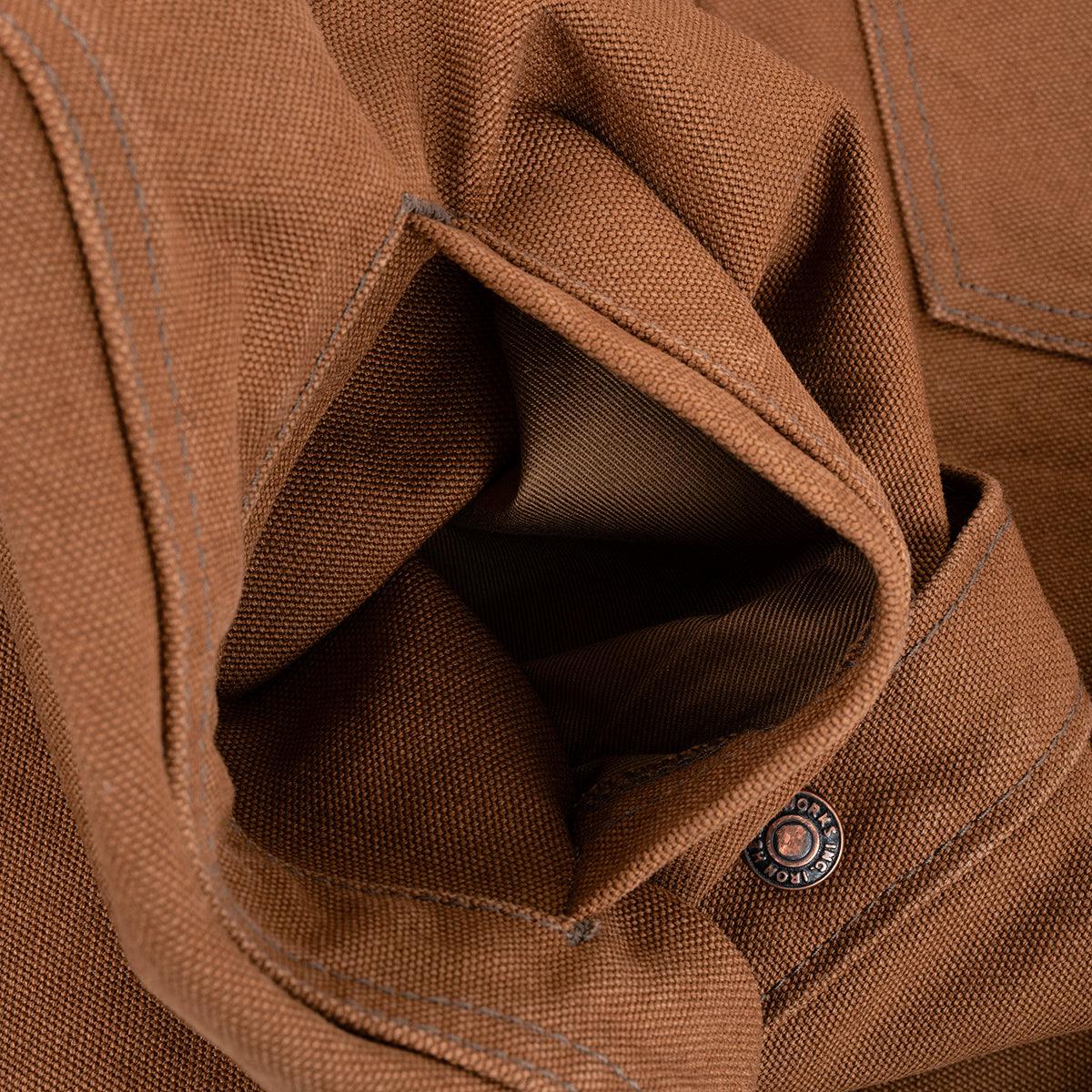 IHSH-422-BRN - 17oz Cotton Duck CPO Shirt - Brown