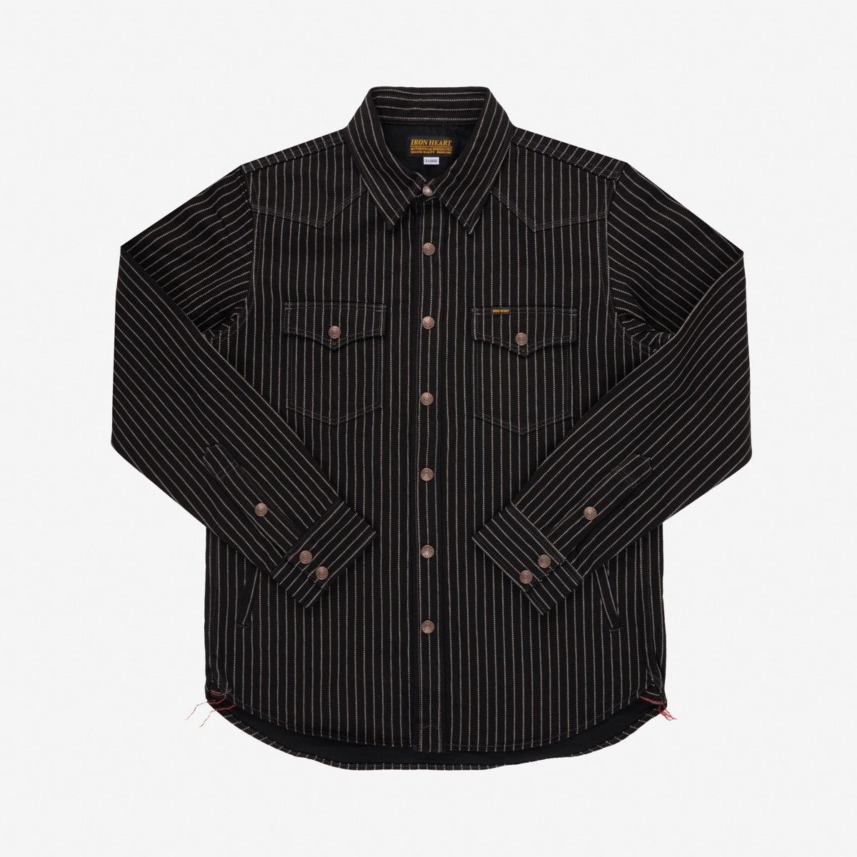 IHSH-227-BLK - 12oz Wabash CPO Shirt - Black