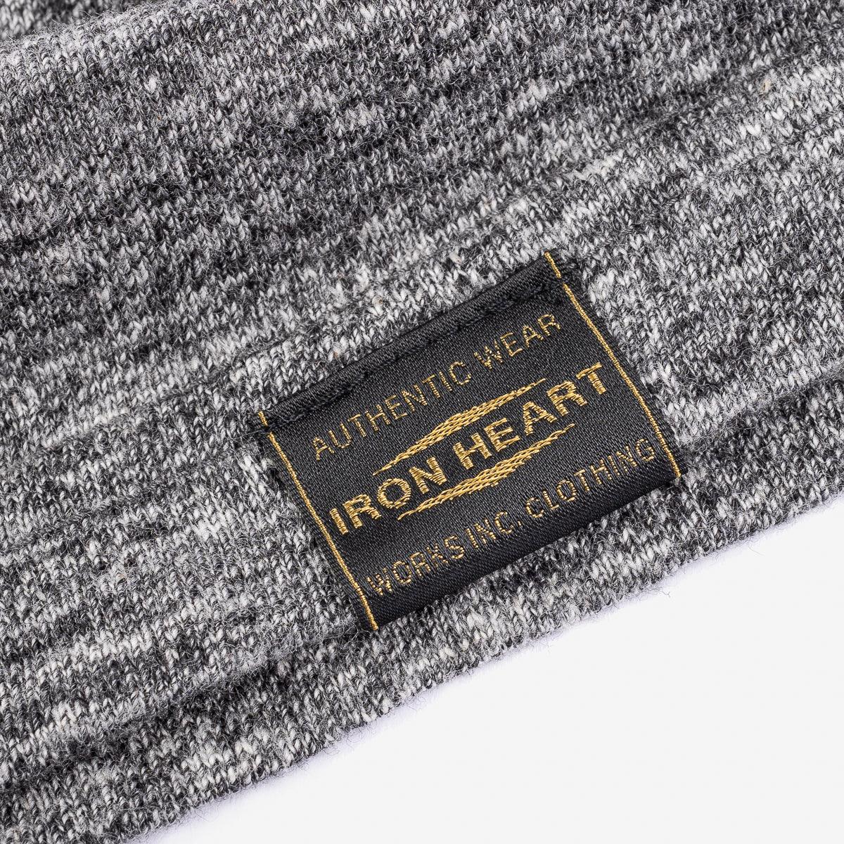 IHT-1610L-GRY - 6.5oz Loopwheel Crew Neck T-Shirt (Long) - Grey
