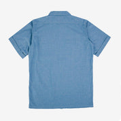 Image showing the IHSH-388-BLU - 4oz Short Sleeved Summer Shirt - Blue which is a Shirts described by the following info SS24 and sold on the IRON HEART GERMANY online store