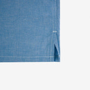 Image showing the IHSH-388-BLU - 4oz Short Sleeved Summer Shirt - Blue which is a Shirts described by the following info SS24 and sold on the IRON HEART GERMANY online store