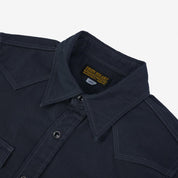Image showing the IHSH-381-BLK - 9oz Military Serge CPO Shirt - Black which is a Shirts described by the following info SS24 and sold on the IRON HEART GERMANY online store