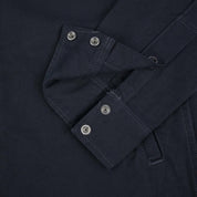 Image showing the IHSH-381-BLK - 9oz Military Serge CPO Shirt - Black which is a Shirts described by the following info SS24 and sold on the IRON HEART GERMANY online store