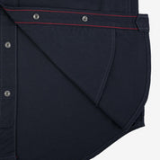 Image showing the IHSH-381-BLK - 9oz Military Serge CPO Shirt - Black which is a Shirts described by the following info SS24 and sold on the IRON HEART GERMANY online store