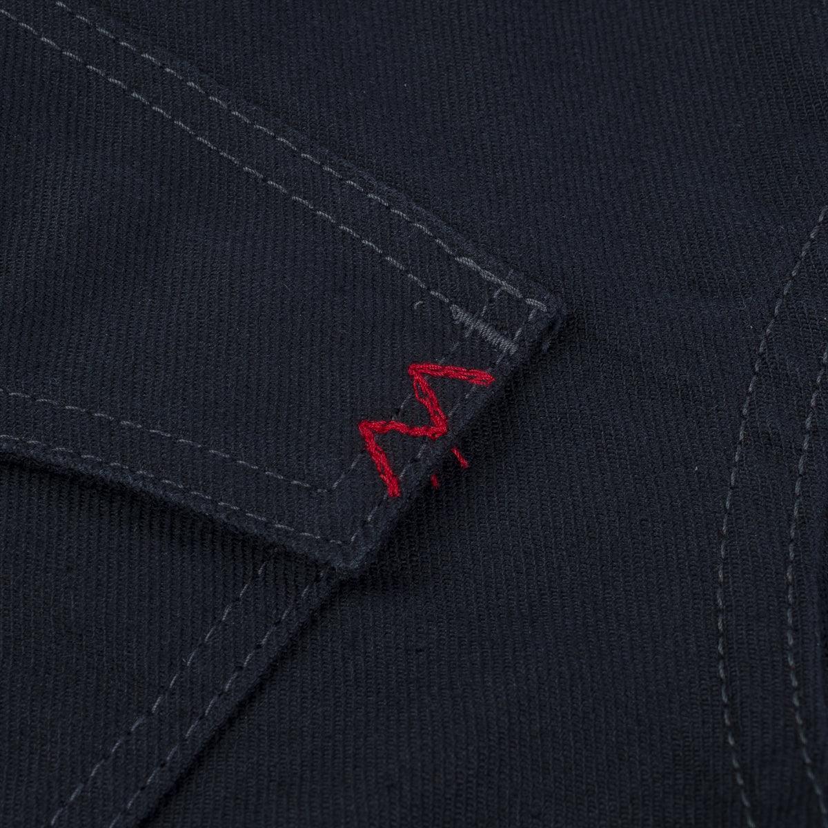 Image showing the IHSH-381-BLK - 9oz Military Serge CPO Shirt - Black which is a Shirts described by the following info SS24 and sold on the IRON HEART GERMANY online store