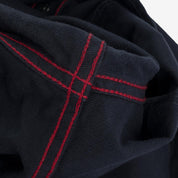 Image showing the IHSH-381-BLK - 9oz Military Serge CPO Shirt - Black which is a Shirts described by the following info SS24 and sold on the IRON HEART GERMANY online store