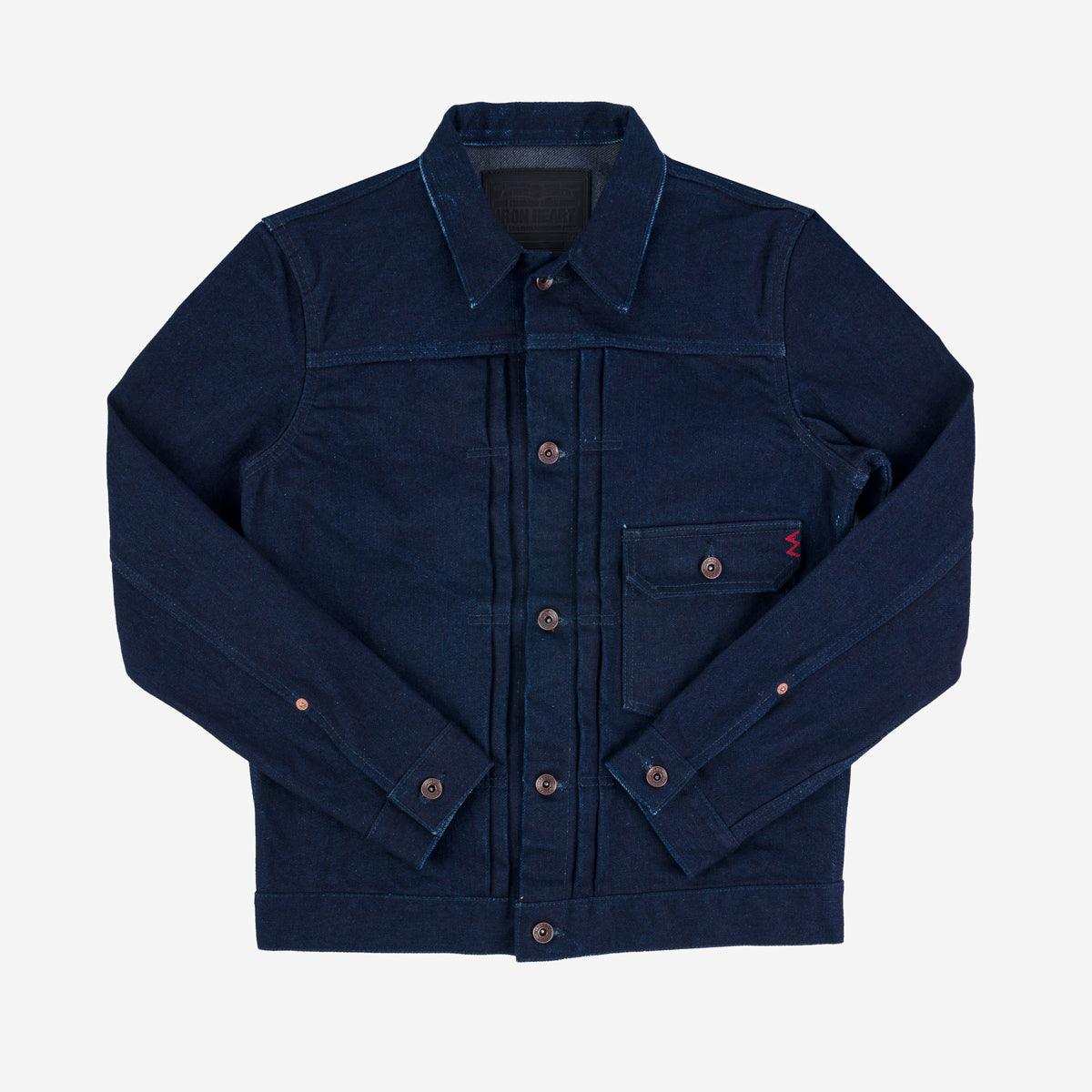 IHJ-140-IG - 19oz Selvedge Denim Type I Jacket - Indigo/Grey