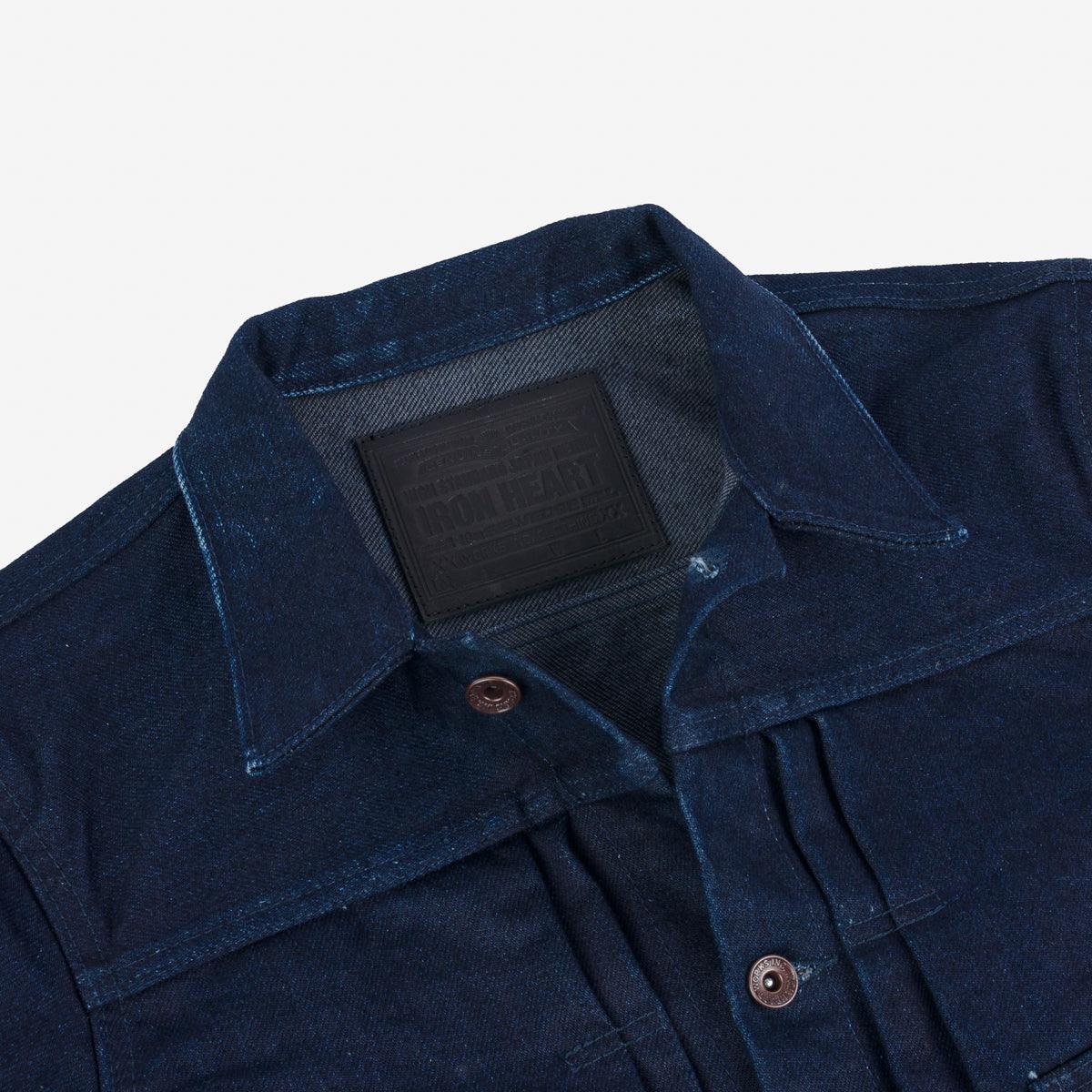 IHJ-140-IG - 19oz Selvedge Denim Type I Jacket - Indigo/Grey