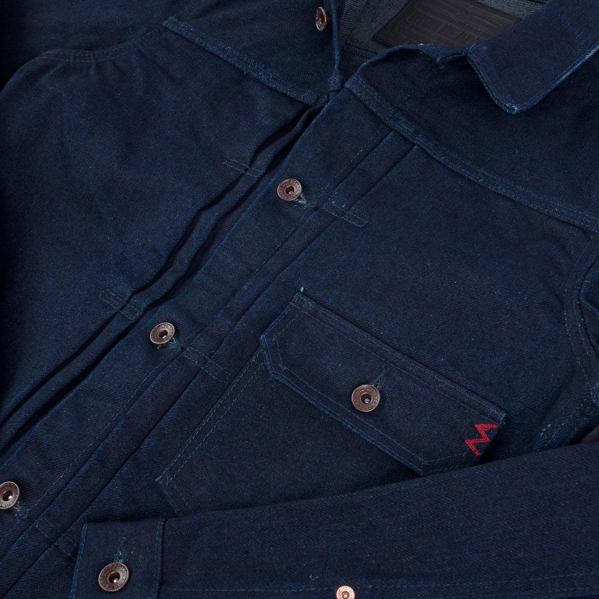 IHJ-140-IG - 19oz Selvedge Denim Type I Jacket - Indigo/Grey