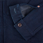 IHJ-140-IG - 19oz Selvedge Denim Type I Jacket - Indigo/Grey