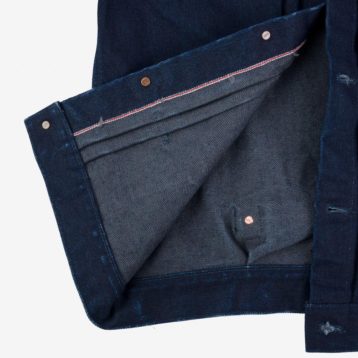 IHJ-140-IG - 19oz Selvedge Denim Type I Jacket - Indigo/Grey