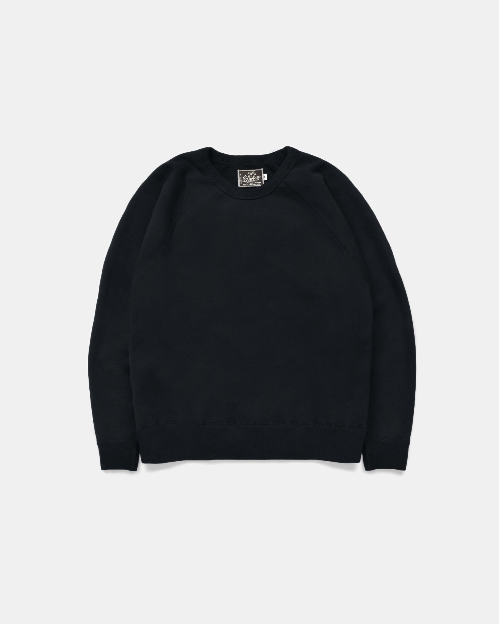DE-HDC01-BLK - Dehen 1920 Heavy Duty Crew Sweatshirt - Black