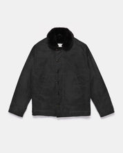 DE-N1-US-BLK - Dehen 1920 Waxed Canvas N-1 Deck Jacket - Black