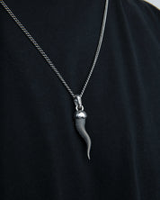 GA-CORNUTO-PENDANT-2A - GOOD ART HLYWD Cornuto Goosebumps Pendant 2A - Sterling Silver