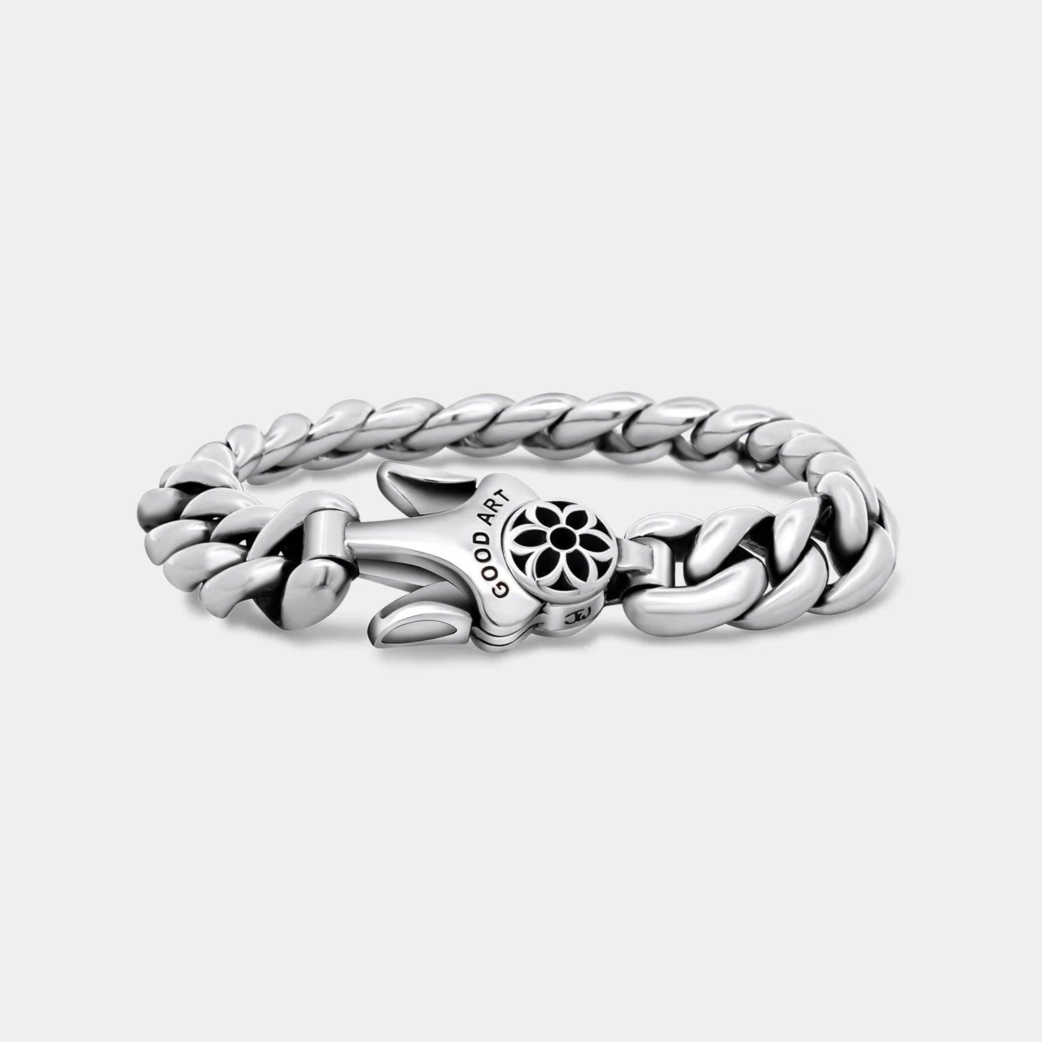GA-MODEL-10-BRA-A - GOOD ART HLYWD Model 10 Bracelet A - Sterling Silver