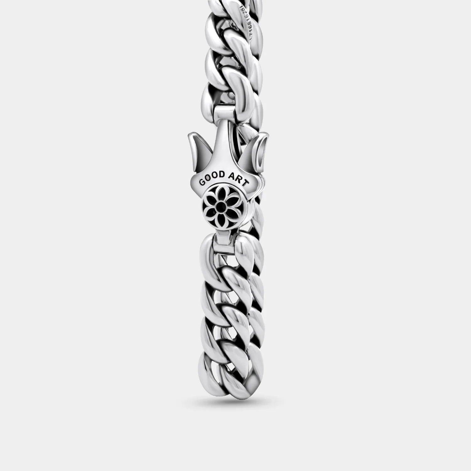 GA-MODEL-10-BRA-A - GOOD ART HLYWD Model 10 Bracelet A - Sterling Silver