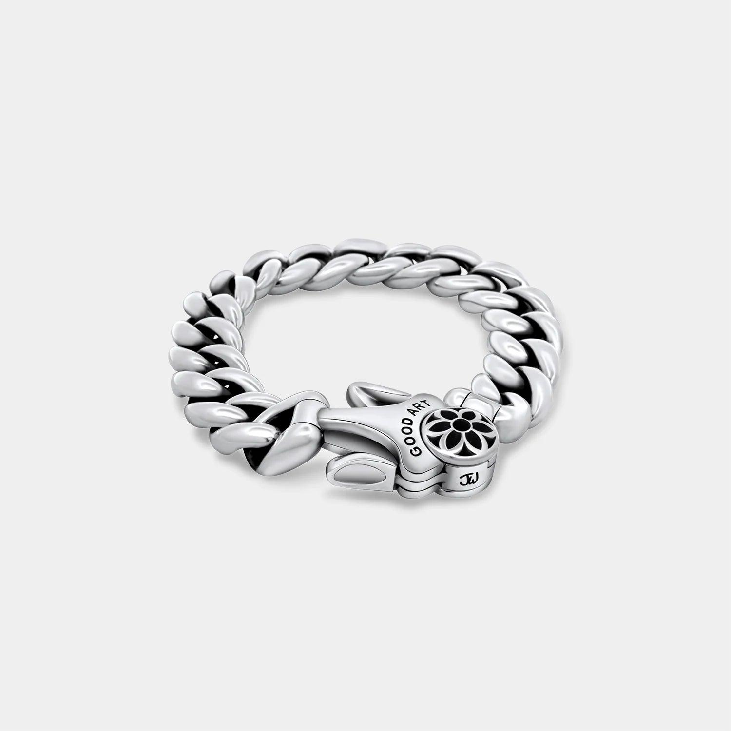 GA-MODEL-10-BRA-AA - GOOD ART HLYWD Model 10 Bracelet AA - Sterling Silver