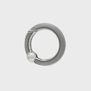 GA-SPRING-RING-GB-B - GOOD ART HLYWD Spring Ring Goosebumps B- Sterling Silver