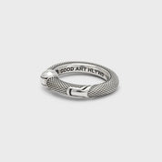 GA-SPRING-RING-GB-B - GOOD ART HLYWD Spring Ring Goosebumps B- Sterling Silver