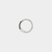 GA-SPRING-RING-SM-GB-A - GOOD ART HLYWD Spring Ring Smooth/Goosebumps- Sterling Silver