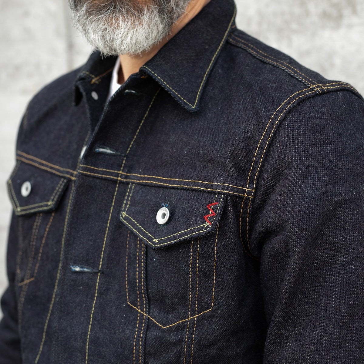 IH-526L - 19oz Left-Hand Twill Selvedge Denim Type III Jacket - Indigo