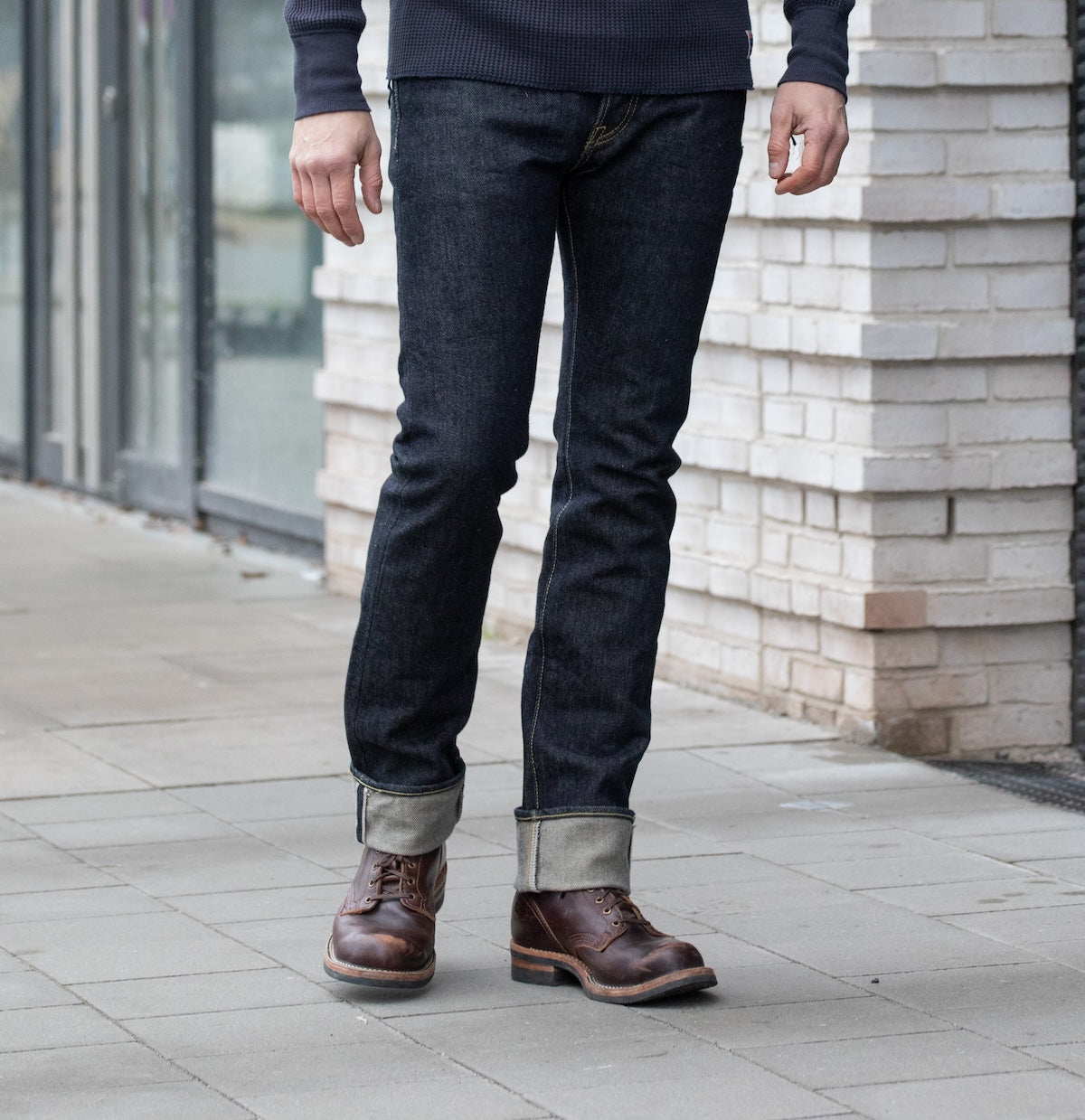 IH-555S-21 - 21oz Selvedge Denim Super Slim Jeans - Indigo