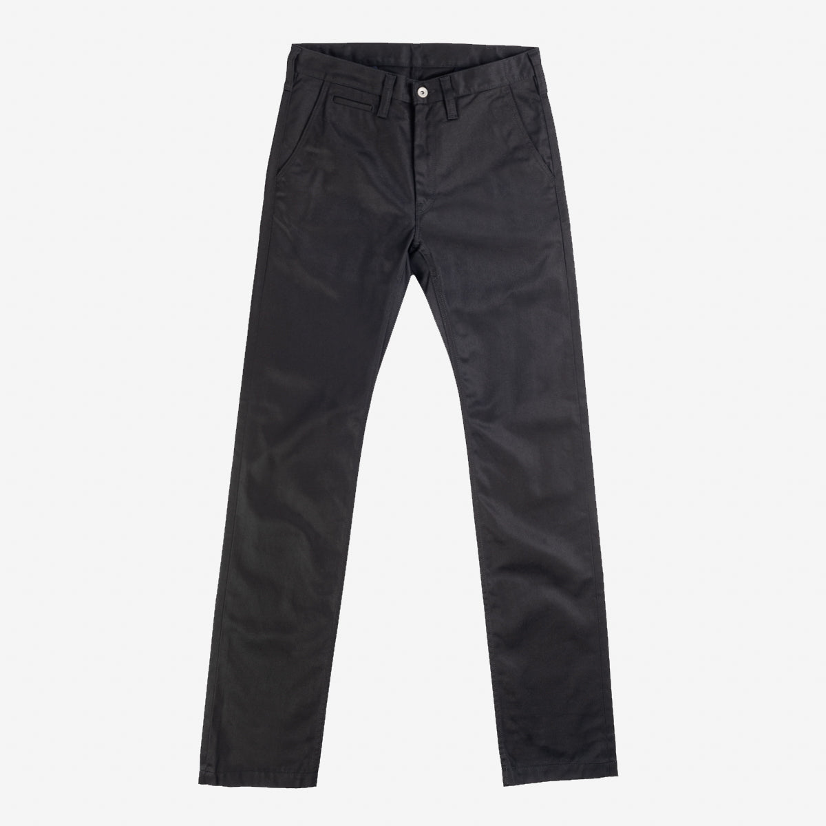 IH-721-BLK - 9oz Mercerised Selvedge Cotton Slim Tapered Chino