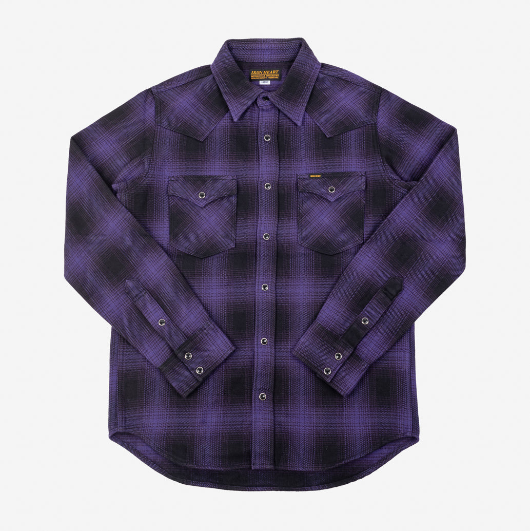 80’s~90’s Ombre check heavy wool shirt 80's~90's Ombre check heavy wool shirt