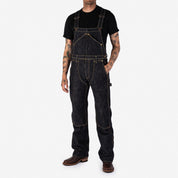 IH-805-IND - 21oz Selvedge Denim Double Knee Overalls - Indigo