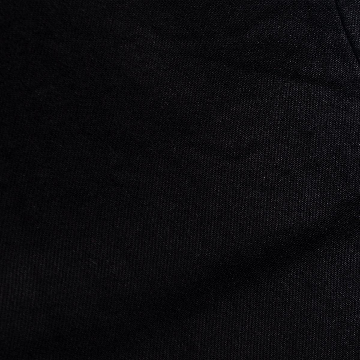 IH-666S-142BB - 14oz Selvedge Denim Slim Straight Cut Jeans - Black/Black