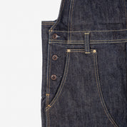 IH-805-IND - 21oz Selvedge Denim Double Knee Overalls - Indigo