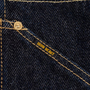 IH-805-IND - 21oz Selvedge Denim Double Knee Overalls - Indigo