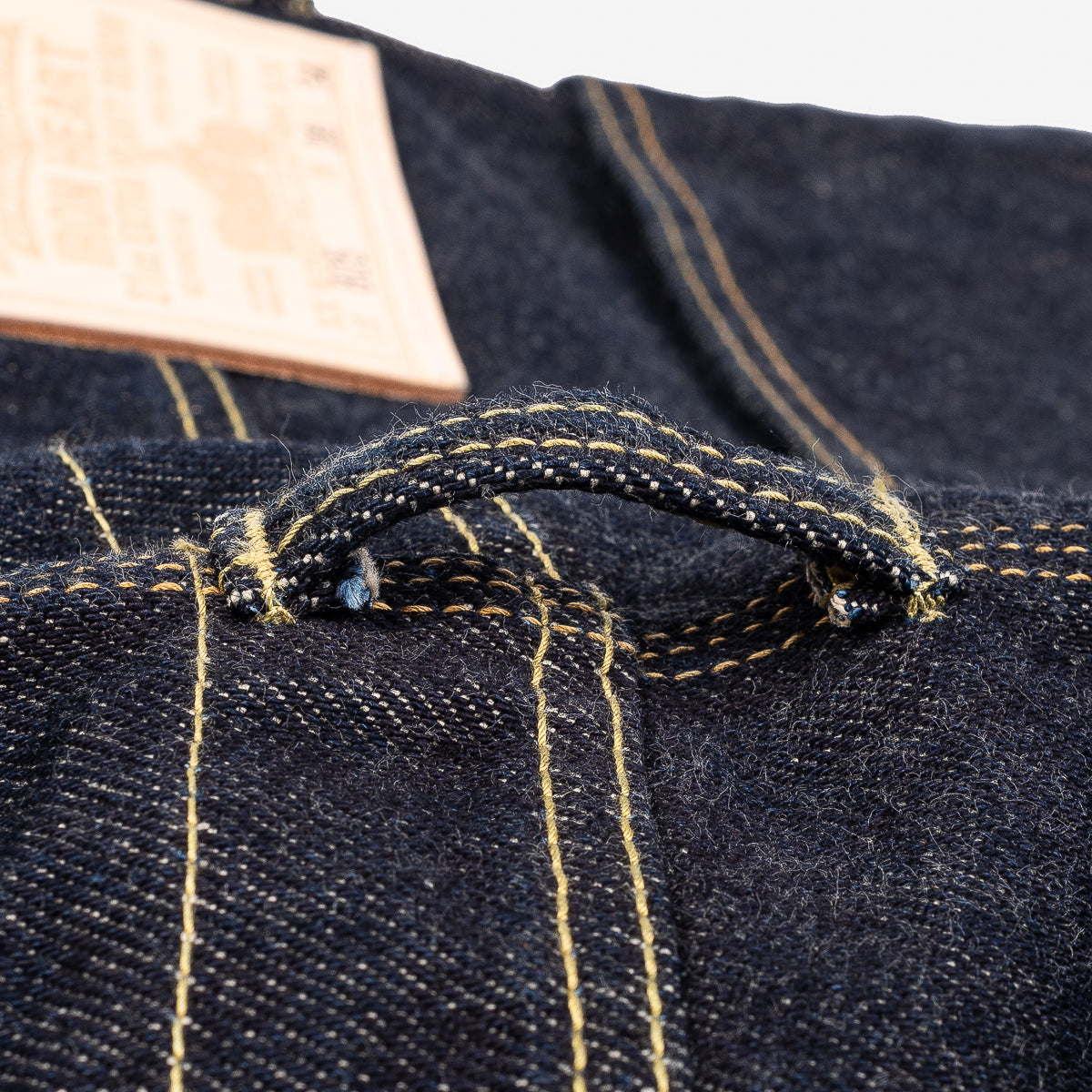 IH-805-IND - 21oz Selvedge Denim Double Knee Overalls - Indigo