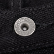 IH-555S-SBG - 21oz Selvedge Denim Slim Cut Jeans - Superblack (Fades To Grey)