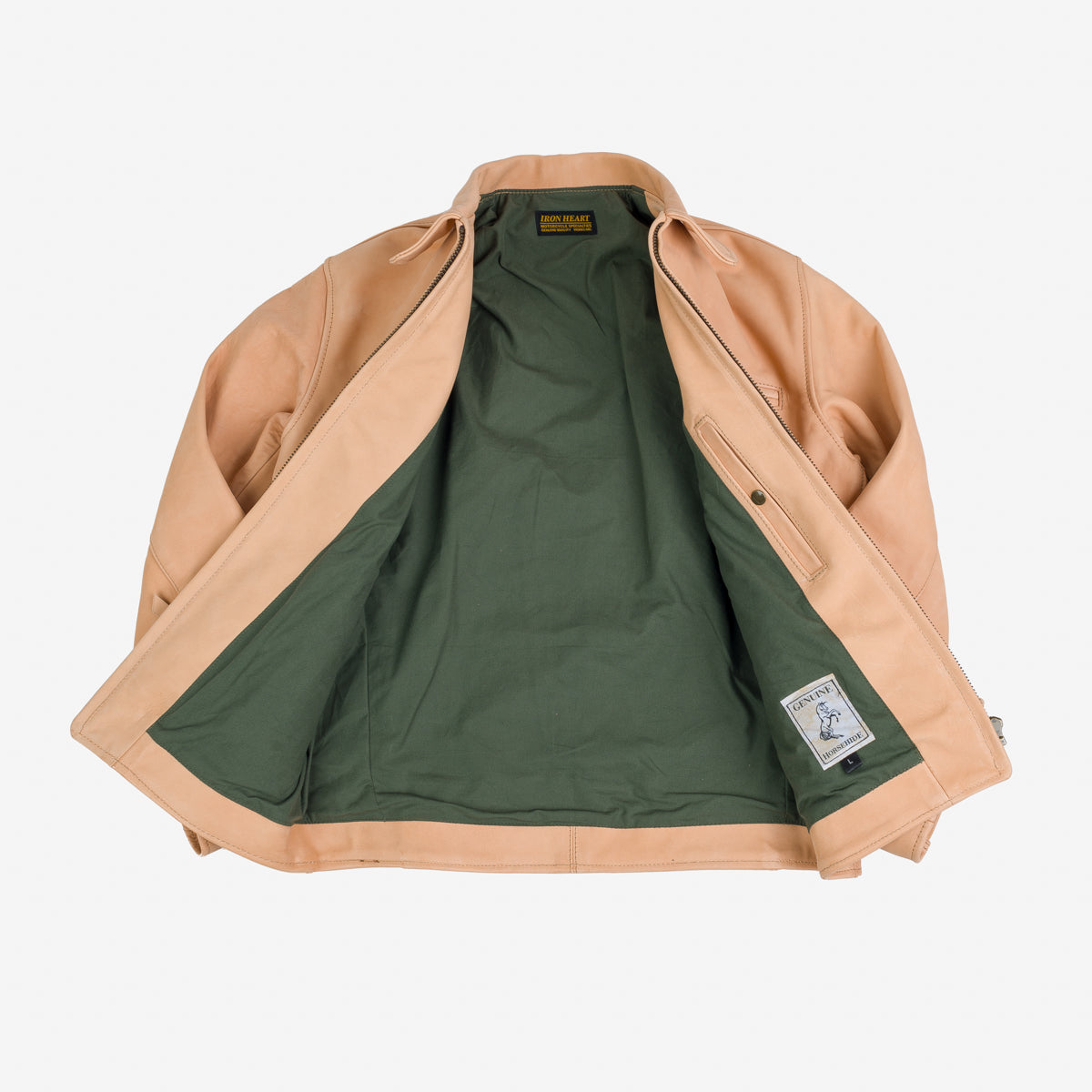 IHSB-BB-NAT - Natural Horsehide Jacket - The Bareback