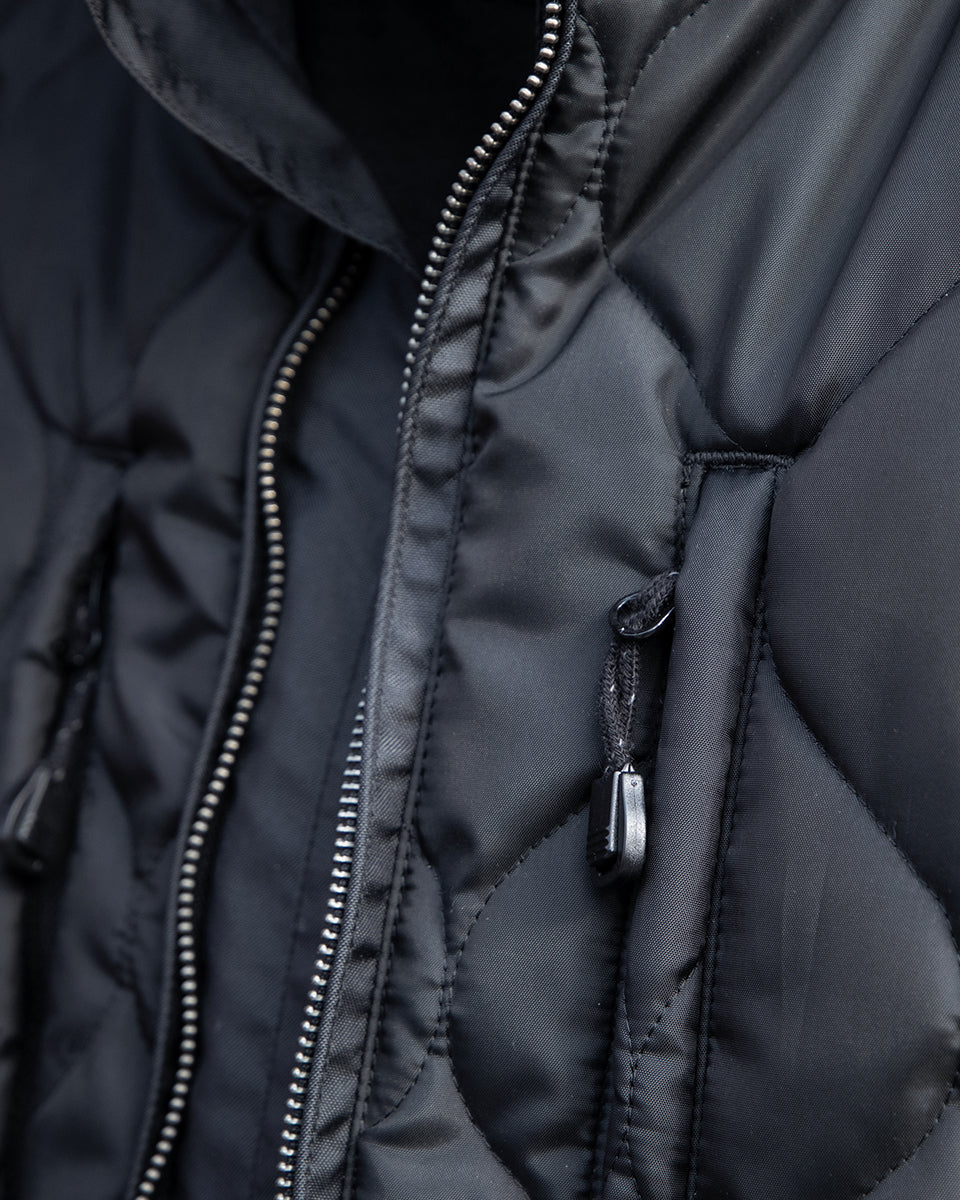 IHJ-153-BLK - FW25 - Primaloft® Quilted Rider’s Jacket - Black