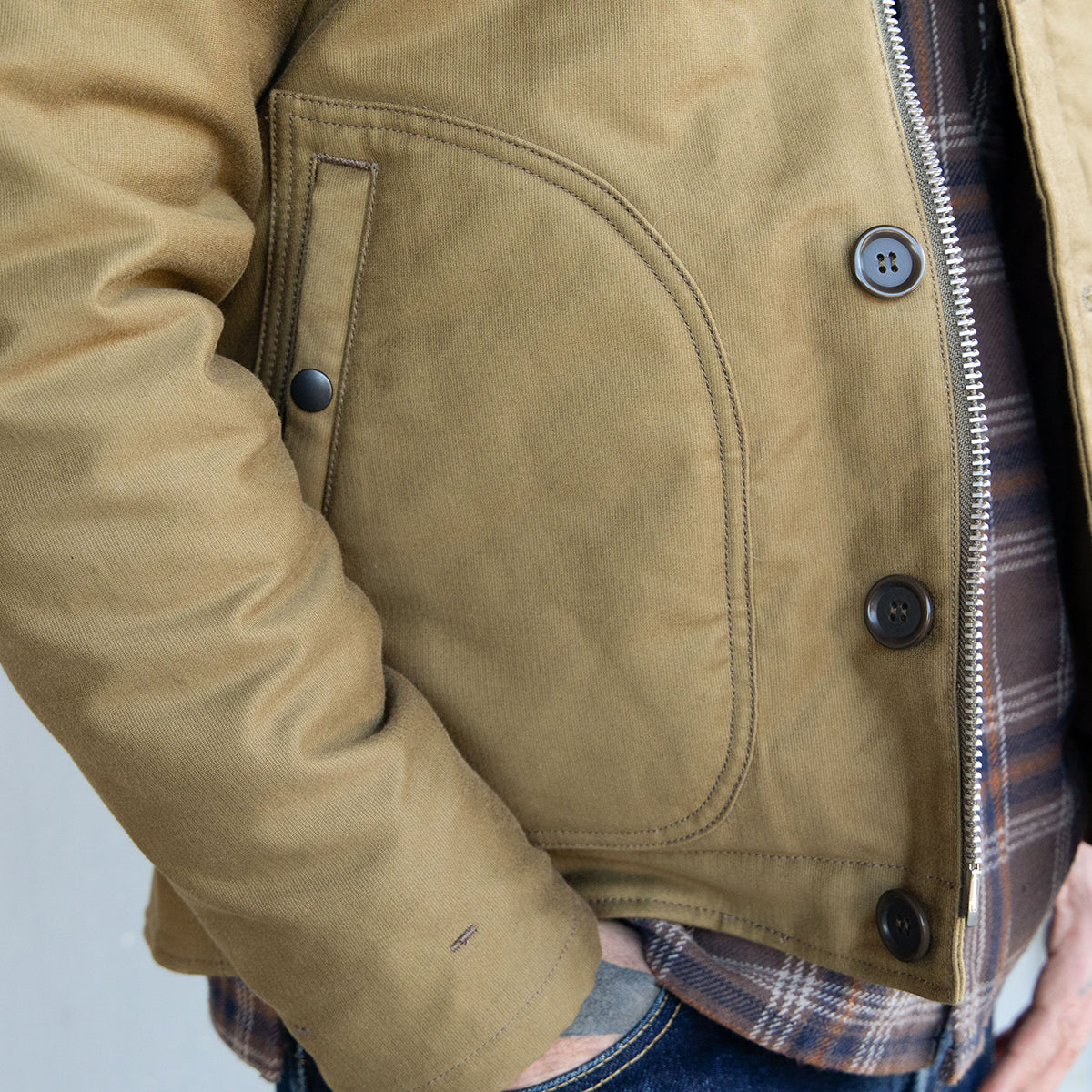 IHM-35-KHA - FW25 - Whipcord N1 Deck Jacket - Khaki